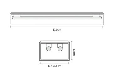 Lampa sufitowa Authentage Vitrine petite