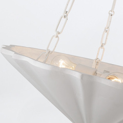 Lampa wisząca Martine - 3 źródła światła - Antyczna biel