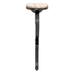 Konsola Ophira gunmetal finish travertine