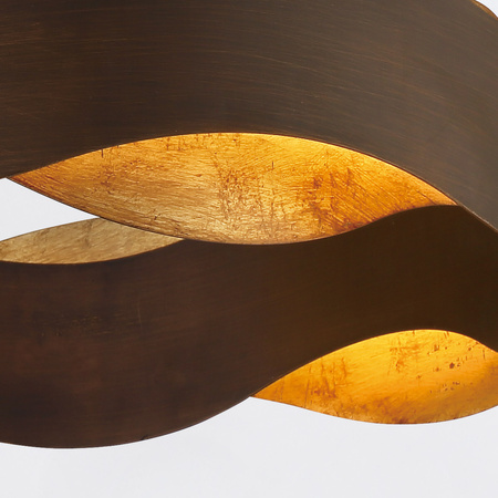 Duży żyrandol Vaughan - Brązowo-złoty