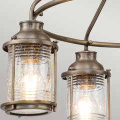 Latarnia wisząca Ashland Bay - 5 źródeł światła - Oksydowany brąz