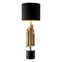 Lampa stołowa Beau Rivage Round vintage brass finish incl shade Eichholtz