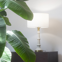 Lampa stołowa LOBOC T01019BR-WH