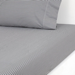 Prześcieradło z gumką Shirting Black White 200 x 200 cm Ralph Lauren