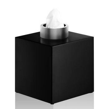 Pojemnik na chusteczki Decor Walther czarny mat / chrom