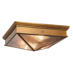 Plafon Cairo - 2 źródła światła - Vintage mosiądz