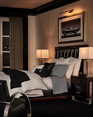 Poszewka Shirting Black White 50 x 75 cm Ralph Lauren