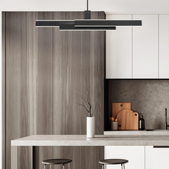 Lampa wyspowa Cameno - Matowa czerń