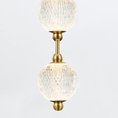 Lampa wisząca LED Marni - Naturalny mosiądz