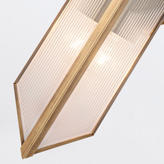 Kinkiet Cairo - 2 źródła światła - Vintage mosiądz