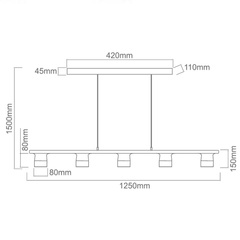 Lampa wisząca Melo V Bianco Orlicki Design