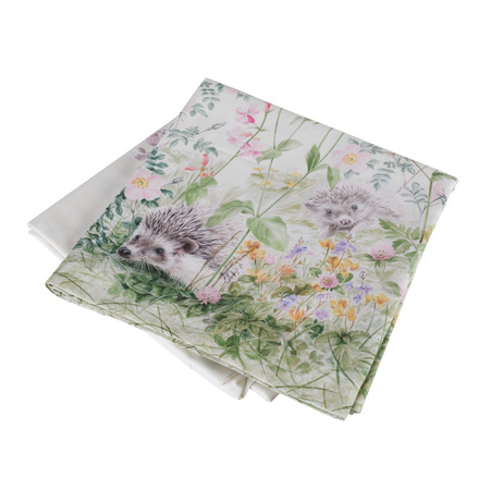 OBRUS BAWEŁNIANY HEDGEHOG - 130 x 300 CM - ROSEBERRY HOME - MY HONEY HOME