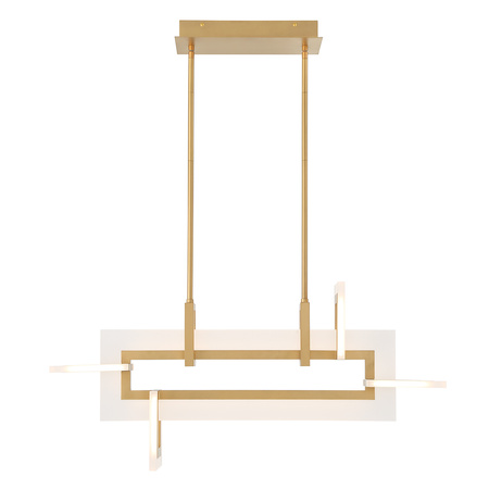 Mała lampa wyspowa Inizio - Szczotkowane złoto