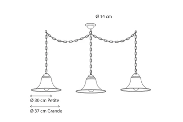 Lampa wisząca Authentage Elégance mutiple