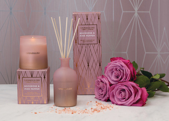 PAŁECZKI ZAPACHOWE GEOMETRIC NEW ROCK ROSE&PINK PEPPER - 200ML - STONEGLOW - MY HONEY HOME