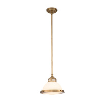 Mała lampa wisząca Amelia - 1 źródło światła - Stary mosiądz