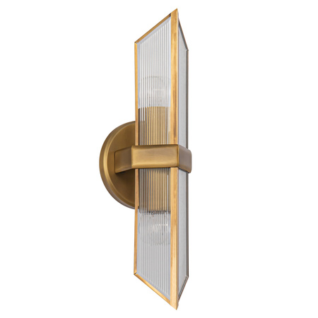 Kinkiet Cairo - 2 źródła światła - Vintage mosiądz