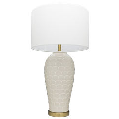 Lampa stołowa MURCIA T01033BR-WH