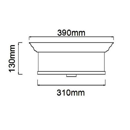 Plafon Famburo PL Gold 39