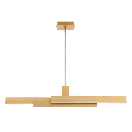 Lampa wyspowa Cameno - Szczotkowane złoto