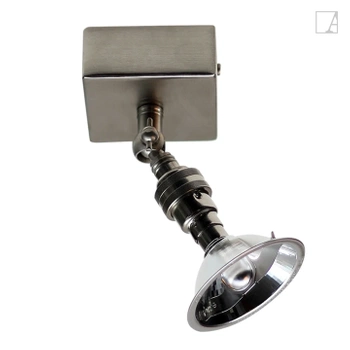 Lampa kierunkowa Authentage Marron na kwadratowej podstawie