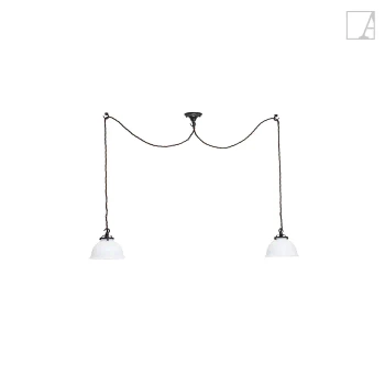 Lampa wisząca Authentage Moemoe na zamontowanej podstawie