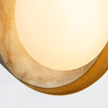 Kinkiet LED Alonso - Vintage mosiądz