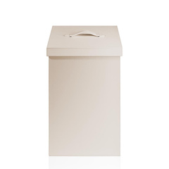 Kosz na pranie Decor Walther z pokrywą kwadratowy Sztuczna skóra piaskowa