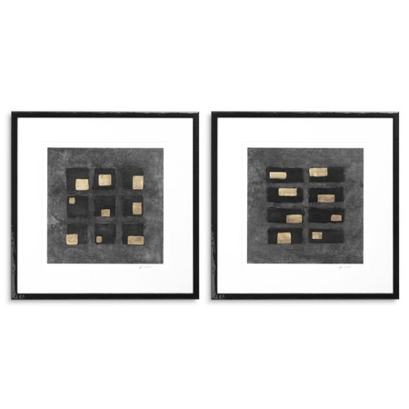Plakat Eichholtz Black Squares – Michael Willett, zestaw 2