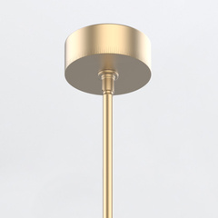 Mała lampa wisząca LED Floriana - Naturalny mosiądz