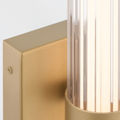 Mały kinkiet LED Fayton - Szczotkowane złoto