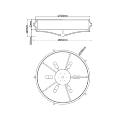Plafon Stesso Cromo L Orlicki Design