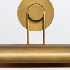 Duża obrazówka Wynwood - 2 źródła światła - Vintage mosiądz