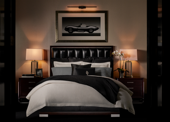 Poszewka Shirting Black White 50 x 75 cm Ralph Lauren