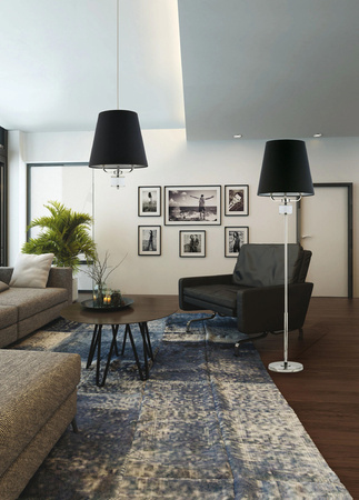 LAMPA STOJĄCA PRATO - MOSIĄDZ NIKLOWANY - KUTEK MOOD - MY HONEY HOME