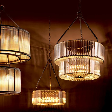 Chandelier Infinity Double gunmetal finish Eichholtz - My Honey Home