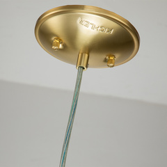 Lampa wisząca Brinley - 1 źródło światła - Szczotkowany mosiądz