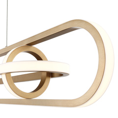 Lampa wyspowa Demark - Szczotkowane złoto