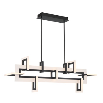 Średnia lampa wyspowa Inizio - Matowa czerń
