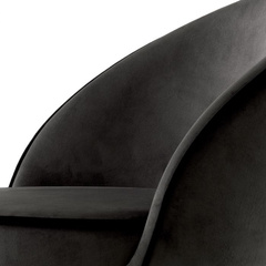 Hoker Cooper roche dark grey velvet zestaw 2 szt.