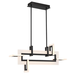 Mała lampa wyspowa Inizio - Matowa czerń