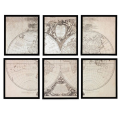 Grafika Orbis Vetus zestaw 6 szt. Eichholtz - My Honey Home