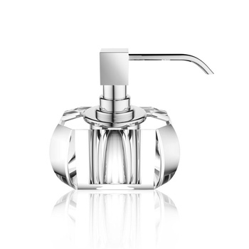 KRISTALL Dozownik mydła Decor Walther Krystalicznie czysty / Chrom