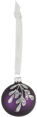 BOMBKA CHOINKOWA CADELIA - FIOLETOWA - 6CM -  LENE BJERRE - MY HONEY HOME