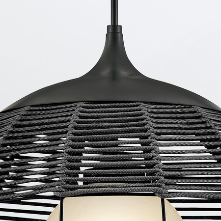 Średnia lampa wisząca Maddox - 1 źródło światła - Czarny