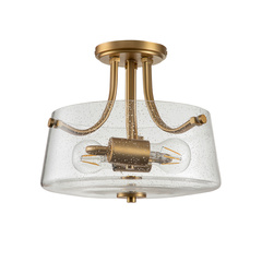 Plafon Guardian - 2 źródła światła - Naturalny mosiądz