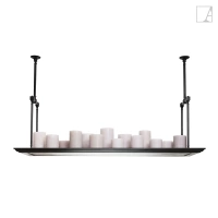 Lampa wisząca Authentage Bellefeu royal prostokątna – 2 punktowe oświetlenie
