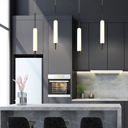 Lampa wisząca Cumberland - 1 źródło światła - Matowa czerń