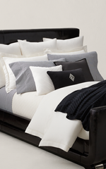 Poszewka Shirting Black White 50 x 75 cm Ralph Lauren