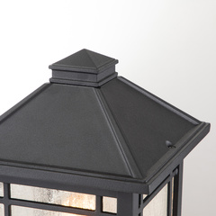 Mała latarnia naścienna Byron - 1 źródło światła - Grafitowy